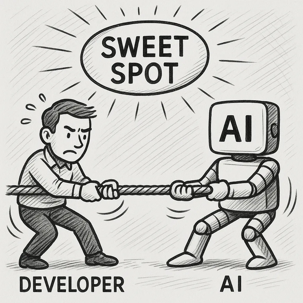 Finding the sweet spot for using AI as a developer