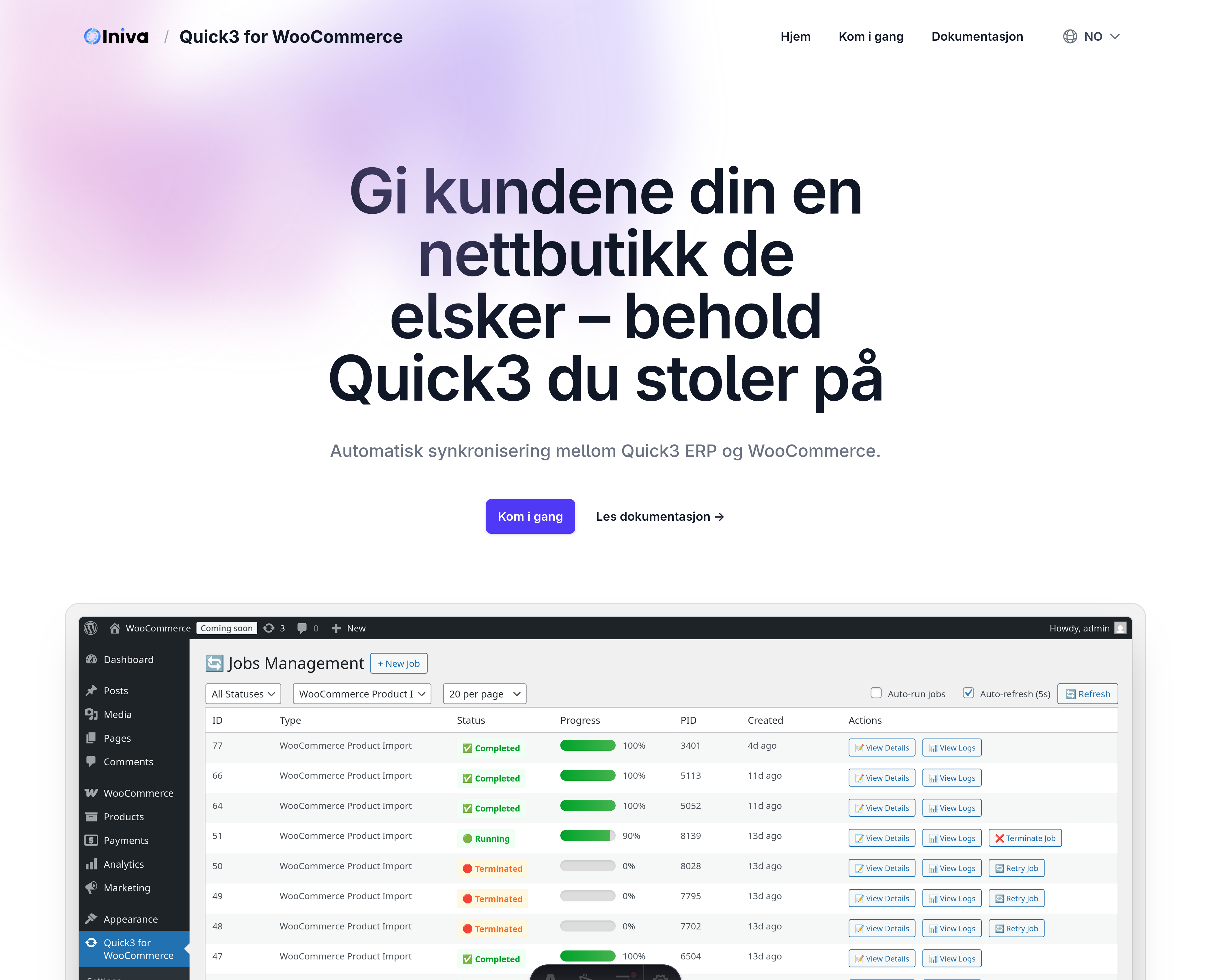 Quick3 for WooCommerce - Homepage